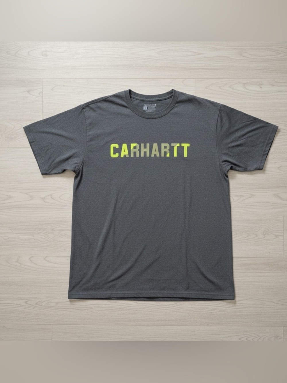 CARHARTT Force Mens Tshirt XL Gray Lightweight Outdoors Work Wear Logo